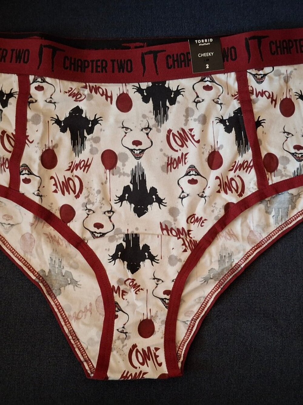 NEW Torrid IT Chapter 2 "COME HOME" Print Hipster -SIZE 2